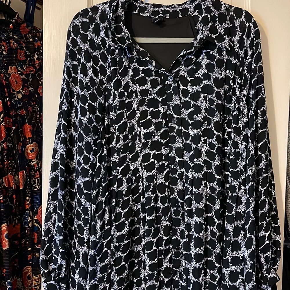 Long sleeve shirt dress